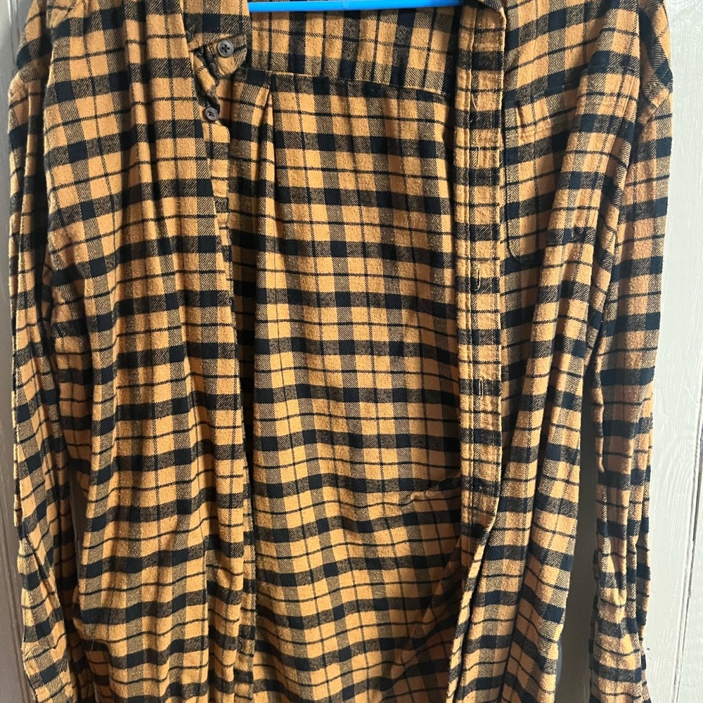 Croft & Barrow Checkered Shirt in Black and Brown